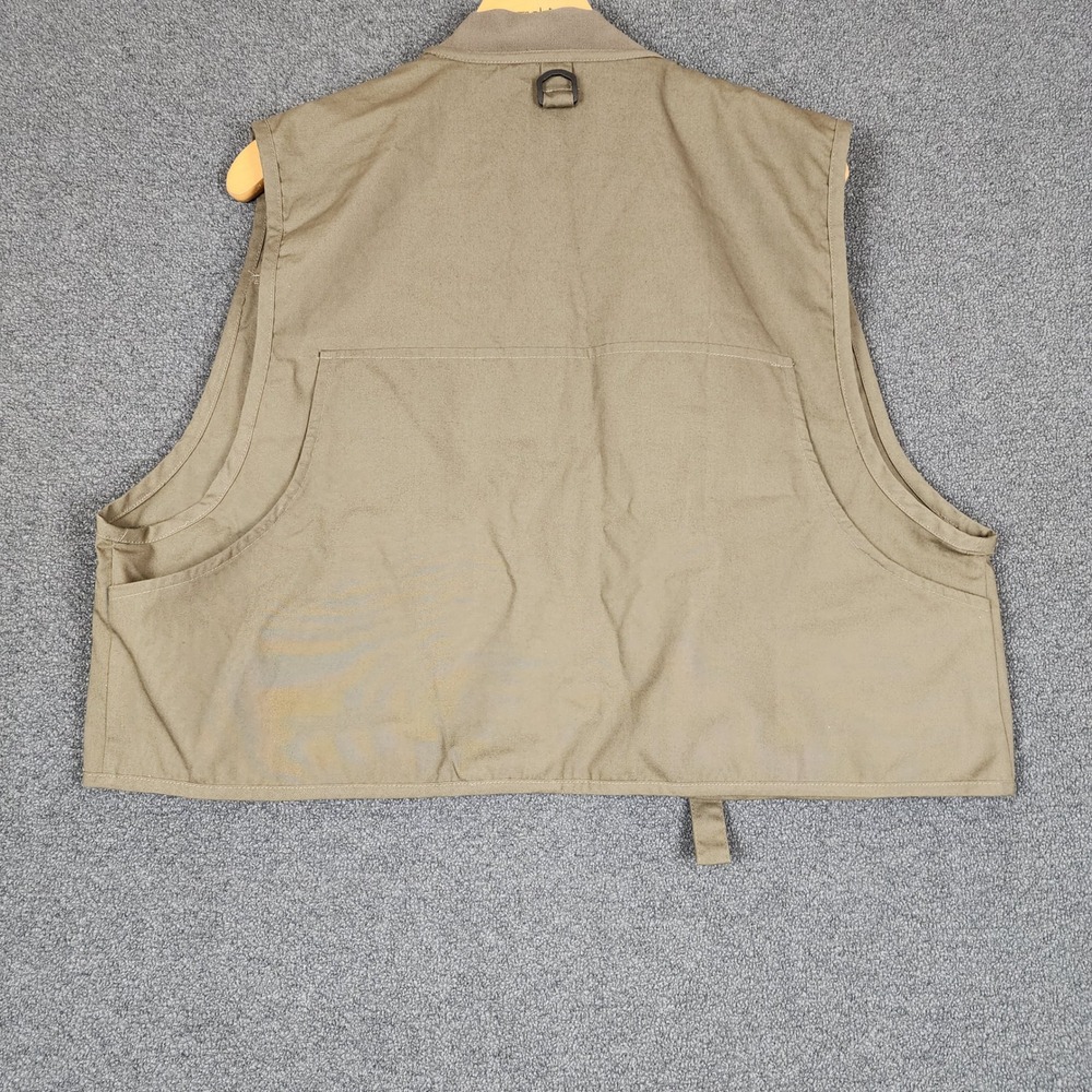 Orvis Mens Fly Fishing Vest Khaki Tan Mesh Back Multi-Pocket Utility Size S - Picture 4 of 12